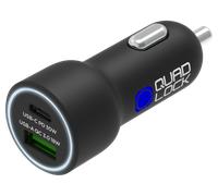 Quad Lock Dual USB (C+A) Car Charger 48W