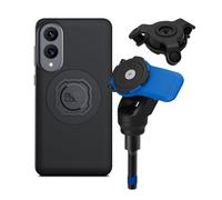Quad Lock Handlebar Clamp Motorcycle Phone Mount with Vibration Dampener and MAG Phone Case for Galaxy S25 Edge