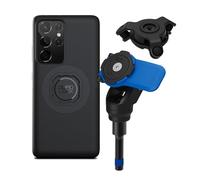 Quad Lock Handlebar Clamp Motorcycle Phone Mount with Vibration Dampener and MAG Phone Case for Galaxy S21 Ultra