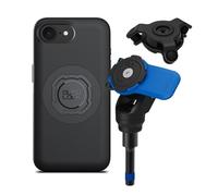Quad Lock Handlebar Clamp Motorcycle Phone Mount with Vibration Dampener and MAG Phone Case for iPhone 17e