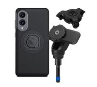 Quad Lock Handlebar Clamp PRO Motorcycle Phone Mount with Vibration Dampener and MAG Phone Case for Galaxy S25 Edge