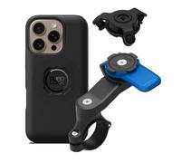 QUAD LOCK Handlebar Mobile Phone Holder for Motorcycle with Vibration Damper and MAG Case for iPhone 16 Pro