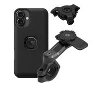 Quad Lock Handlebar Motorcycle Phone Mount PRO Kit with Vibration Dampener and iPhone 16 Plus MAG Phone Case