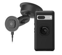 Quad Lock Heavy Duty Suction Car Phone Mount with MAG Phone Case and MAG Wireless Charging Head for Google Pixel 7