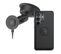 Quad Lock Heavy Duty Suction Car Phone Mount with MAG Phone Case and MAG Wireless Charging Head for Galaxy S26 Ultra