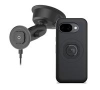 Quad Lock Heavy Duty Suction Car Phone Mount with MAG Phone Case and MAG Wireless Charging Head for Pixel 10a