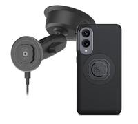 Quad Lock Heavy Duty Suction Car Phone Mount with MAG Phone Case and MAG Wireless Charging Head for Galaxy S25 Edge