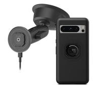 Quad Lock Heavy Duty Suction Car Phone Mount with MAG Phone Case and MAG Wireless Charging Head for Google Pixel 8 Pro