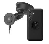 Quad Lock Heavy Duty Suction Car Phone Mount with MAG Phone Case and MAG Wireless Charging Head for Galaxy S24