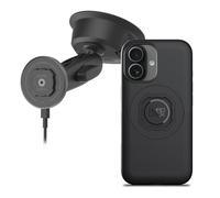 Quad Lock Heavy Duty Suction Car Phone Mount with MAG Phone Case and MAG Wireless Charging Head for iPhone 17