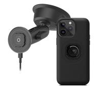 Quad Lock Heavy Duty Suction Car Phone Mount with MAG Phone Case and MAG Wireless Charging Head for iPhone 14 Pro Max