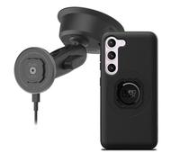 Quad Lock Heavy Duty Suction Car Phone Mount with MAG Phone Case and MAG Wireless Charging Head for Galaxy S23