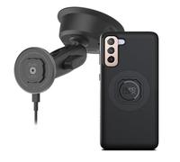 Quad Lock Heavy Duty Suction Car Phone Mount with MAG Phone Case and MAG Wireless Charging Head for Galaxy S21+