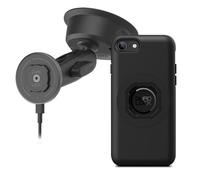 Quad Lock Heavy Duty Suction Car Phone Mount with MAG Phone Case and MAG Wireless Charging Head for iPhone SE (3rd, 2nd Gen), 8