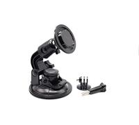 Quad Lock MAG compatible Windscreen Mount with action camera attachments, strong 9cm suction cup, by DesignUniverse Ltd
