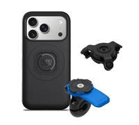 Quad Lock Mirror Motorcycle Phone Mount with Vibration Dampener and MAG Phone Case for iPhone 17 Pro