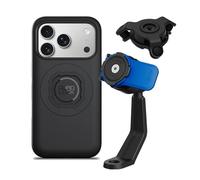 Quad Lock Mirror Stem Motorcycle Phone Mount with Vibration Dampener and MAG Phone Case for iPhone 17 Pro