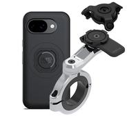 Quad Lock Moto Handlebar Mount PRO Chrome-Large + Vibration Dampener + Pixel MAG