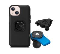 Quad Lock Motorcycle 1" Ball Adaptor Phone Mount Kit with Vibration Dampener and iPhone 13 mini MAG Case
