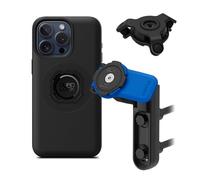 Quad Lock Motorcycle Brake Clutch Phone Mount Kit with Vibration Dampener and iPhone 15 Pro Max MAG Case