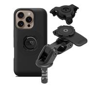 Quad Lock Motorcycle Fork Stem Mount PRO Kit with Vibration Dampener and MAG Phone Case for iPhone 16 Pro