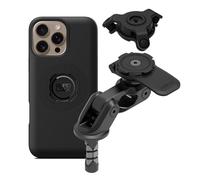 Quad Lock Motorcycle Fork Stem Mount PRO Kit with Vibration Dampener and MAG Phone Case for iPhone 16 Pro Max