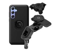 Quad Lock Motorcycle Fork Stem Phone Mount PRO Kit with Vibration Dampener and Galaxy A55 MAG Case