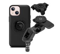 Quad Lock Motorcycle Fork Stem Phone Mount PRO Kit with Vibration Dampener and iPhone 13 mini MAG Case