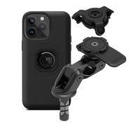 Quad Lock Motorcycle Fork Stem Phone Mount PRO Kit with Vibration Dampener and iPhone 14 Pro Max MAG Case