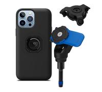 Quad Lock Motorcycle Handlebar Clamp Bolt Phone Mount Kit with Vibration Dampener and iPhone 13 Pro Max MAG Case