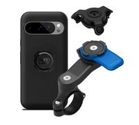 Quad Lock Motorcycle Handlebar Mount Kit with Vibration Dampener and MAG Phone Case for Google Pixel 9/9 Pro