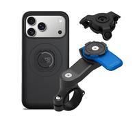 Quad Lock Motorcycle Handlebar Mount Kit with Vibration Dampener and MAG Phone Case for iPhone 17 Pro Max