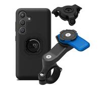 Quad Lock Motorcycle Handlebar Phone Mount Kit with Vibration Dampener and Galaxy S24 MAG Case