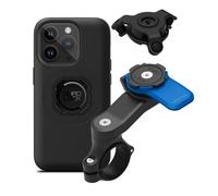 Quad Lock Motorcycle Handlebar Phone Mount Kit with Vibration Dampener and iPhone 14 Pro MAG Case