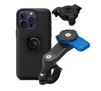 Quad Lock Motorcycle Handlebar Phone Mount Kit with Vibration Dampener and iPhone 15 Pro Max MAG Case