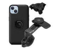 Quad Lock Motorcycle Handlebar Phone Mount PRO Kit with Vibration Dampener and iPhone 14 Plus MAG Case