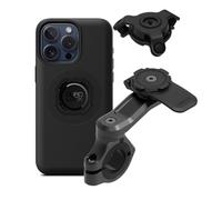 Quad Lock Motorcycle Handlebar Phone Mount PRO Kit with Vibration Dampener and iPhone 15 Pro Max MAG Case