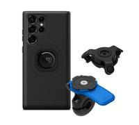 Quad Lock Motorcycle Mirror Phone Mount Kit with Vibration Dampener and Galaxy S22 Ultra MAG Case