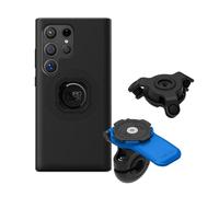 Quad Lock Motorcycle Mirror Phone Mount Kit with Vibration Dampener and Galaxy S24 Ultra MAG Case