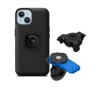 Quad Lock Motorcycle Mirror Phone Mount Kit with Vibration Dampener and iPhone 14 MAG Case