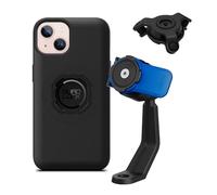 Quad Lock Motorcycle Mirror Stem Phone Mount Kit with Vibration Dampener and iPhone 13 MAG Case