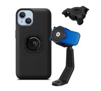 Quad Lock Motorcycle Mirror Stem Phone Mount Kit with Vibration Dampener and iPhone 14 MAG Case