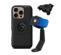 Quad Lock Motorcycle Mirror Stem Phone Mount Kit with Vibration Dampener and iPhone 16 Pro MAG Case