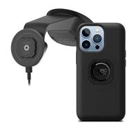 Quad Lock Windscreen/Dashboard Suction (V6) Car Phone Mount with MAG Phone Case and MAG Wireless Charging Head for iPhone 13 Pro Max
