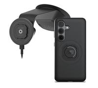 Quad Lock Windscreen/Dashboard Suction (V6) Car Phone Mount with MAG Phone Case and MAG Wireless Charging Head for Galaxy S26