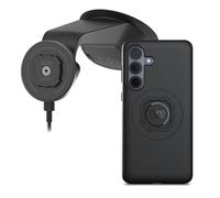 Quad Lock Windscreen/Dashboard Suction (V6) Car Phone Mount with MAG Phone Case and MAG Wireless Charging Head for Galaxy S26+