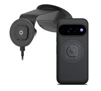 Quad Lock Windscreen/Dashboard Suction (V6) Car Phone Mount with MAG Phone Case and MAG Wireless Charging Head for Pixel 11 Pro