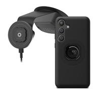 Quad Lock Windscreen/Dashboard Suction (V6) Car Phone Mount with MAG Phone Case and MAG Wireless Charging Head for Galaxy S24+