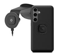 Quad Lock Windscreen/Dashboard Suction (V6) Car Phone Mount with MAG Phone Case and MAG Wireless Charging Head for Galaxy S24 FE
