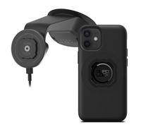 Quad Lock Windscreen/Dashboard Suction (V6) Car Phone Mount with MAG Phone Case and MAG Wireless Charging Head for iPhone 12 mini